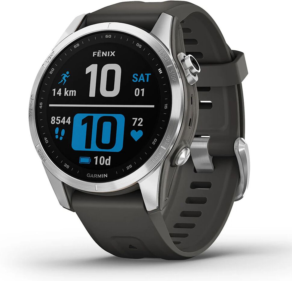 Garmin fenix 7s GPS Watch GPS Watches Silver with Graphite Band