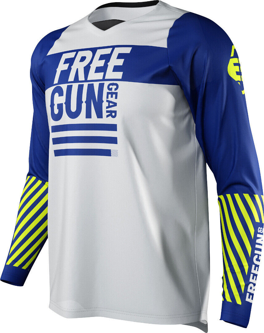 Freegun Devo Danger Kinder Motocross Jersey Weiss Blau 12- 14 13 - 14 12/14 12 Jahre 13 Jahre