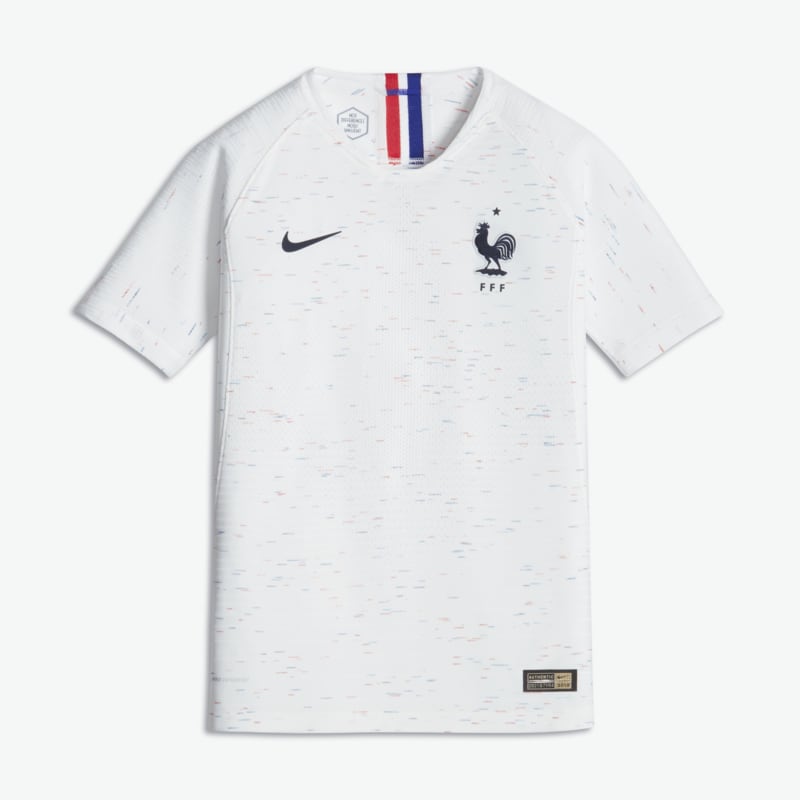 Nike 2018 FFF Vapor Match Away Older Kids' Football Shirt - White - size: L