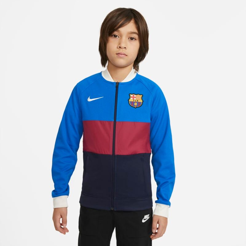 Nike F.C. Barcelona Older Kids' Full-Zip Football Tracksuit Jacket - Blue - size: XS, S, M, L, XS, S, M, L, XL, XL