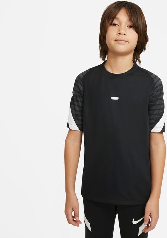 Nike Dri-FIT Strike Older Kids' Short-Sleeve Football Top - Black - size: XS, S, M, L