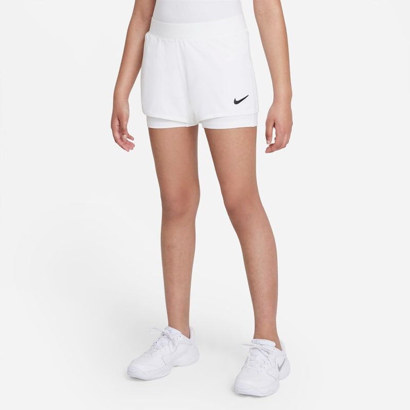 NikeCourt Dri-FIT Victory Older Kids' (Girls') Tennis Shorts - White - size: XL, S, M, L, XS
