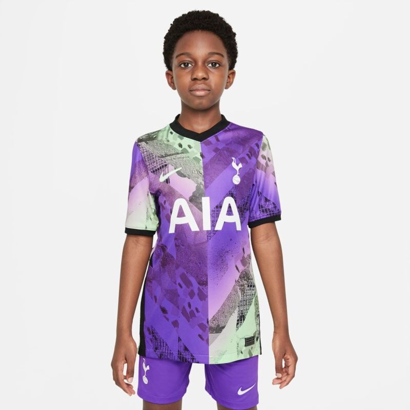 Nike Tottenham Hotspur 2021/22 Stadium Third Older Kids' Nike Dri-FIT Football Shirt - Purple - size: XS, S, M, XL, L