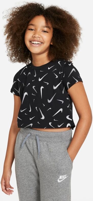 Nike Sportswear Older Kids' (Girls') Cropped T-Shirt - Black - size: L, XS, S, M, XL, XL, L