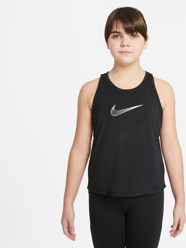 Nike Dri-FIT Trophy Older Kids' (Girls') Training Tank (Extended Size) - Black - size: S+, M+