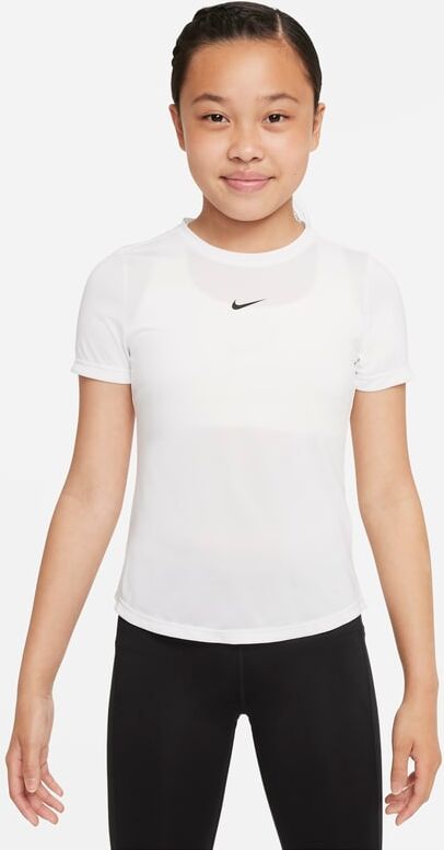 Nike Dri-FIT One Older Kids' (Girls') Short-Sleeve Top - White - size: XS, M, L, XL, S