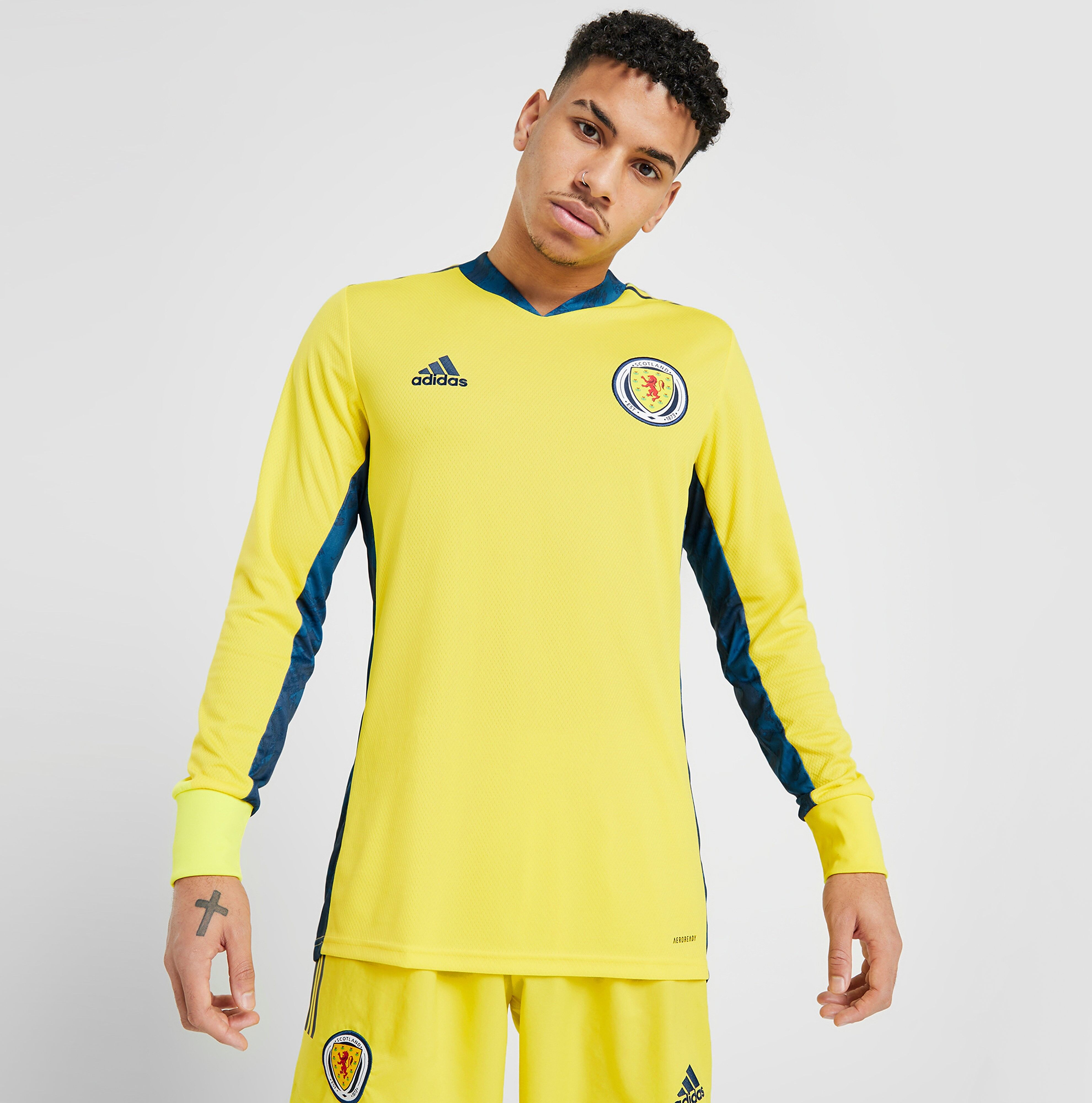 adidas Scotland 2020 Home Goalkeeper Shirt - Yellow - Mens  size: XXL