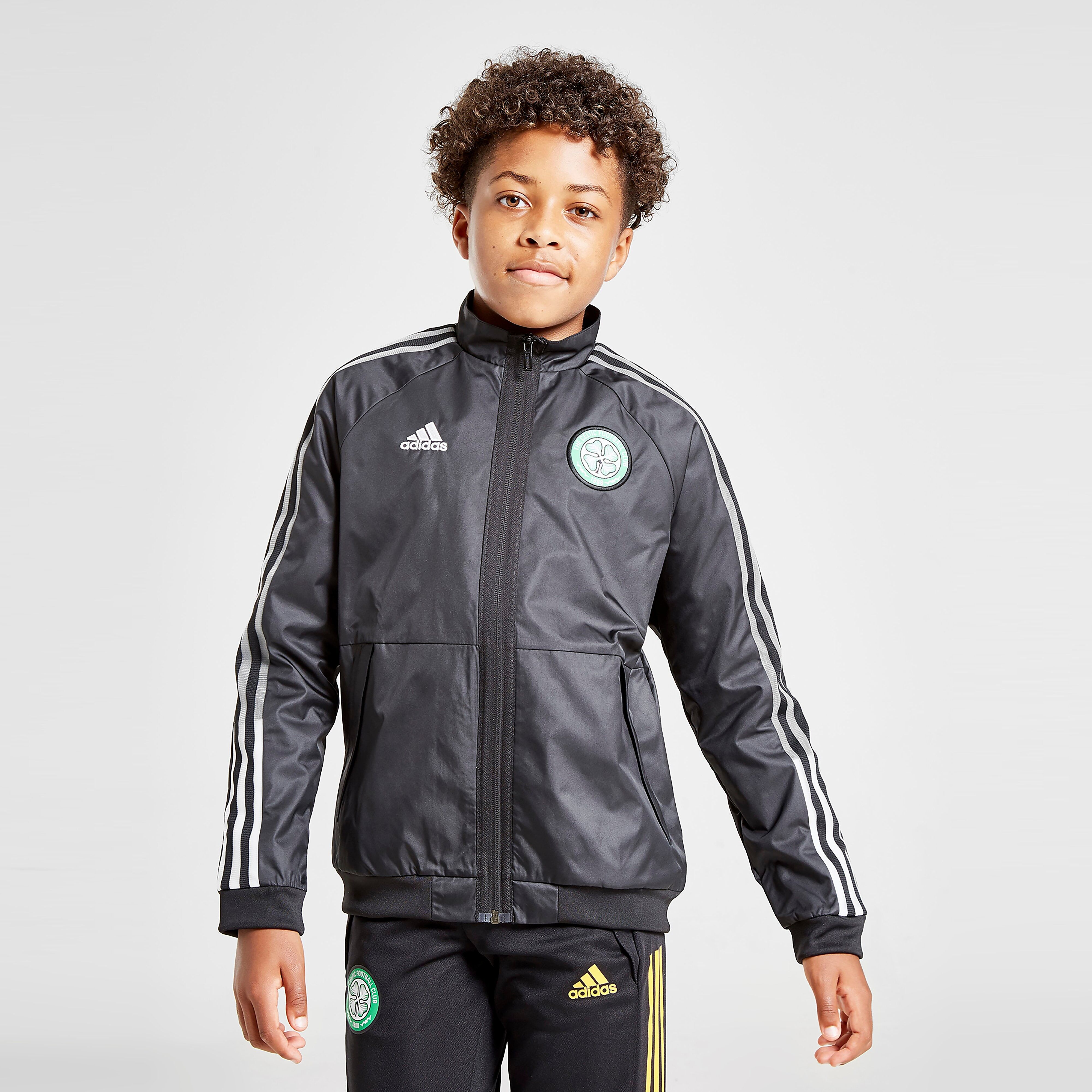 adidas Celtic Fc Anthem Jacket Junior Pre Order - Black - Kids  size: 15-16Y