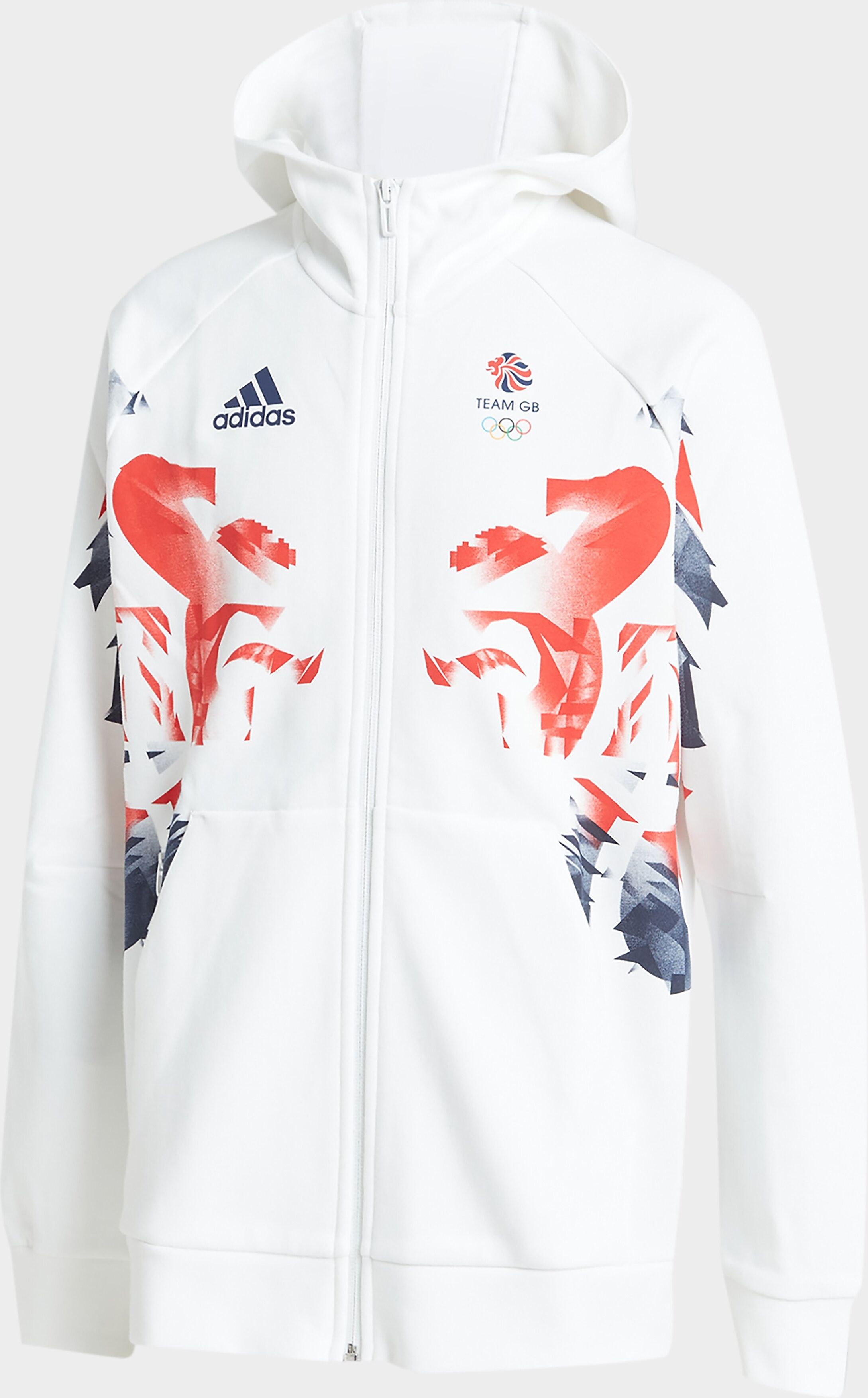 adidas Team Gb Olympics Lion Hoodie Junior - White - Kids  size: 9-10Y