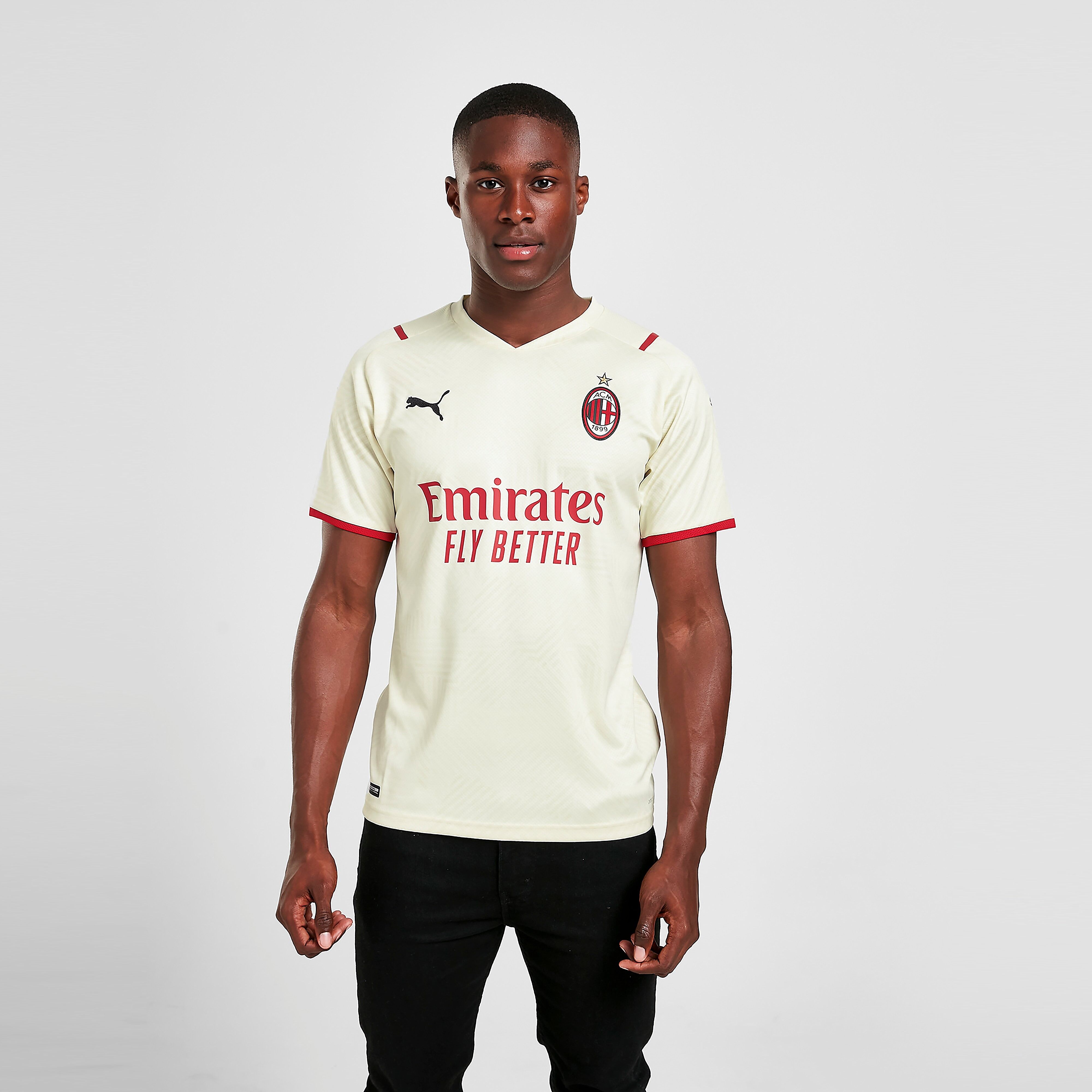 Puma AC Milan FC 2021/22 Away Shirt - White - Mens  size: L