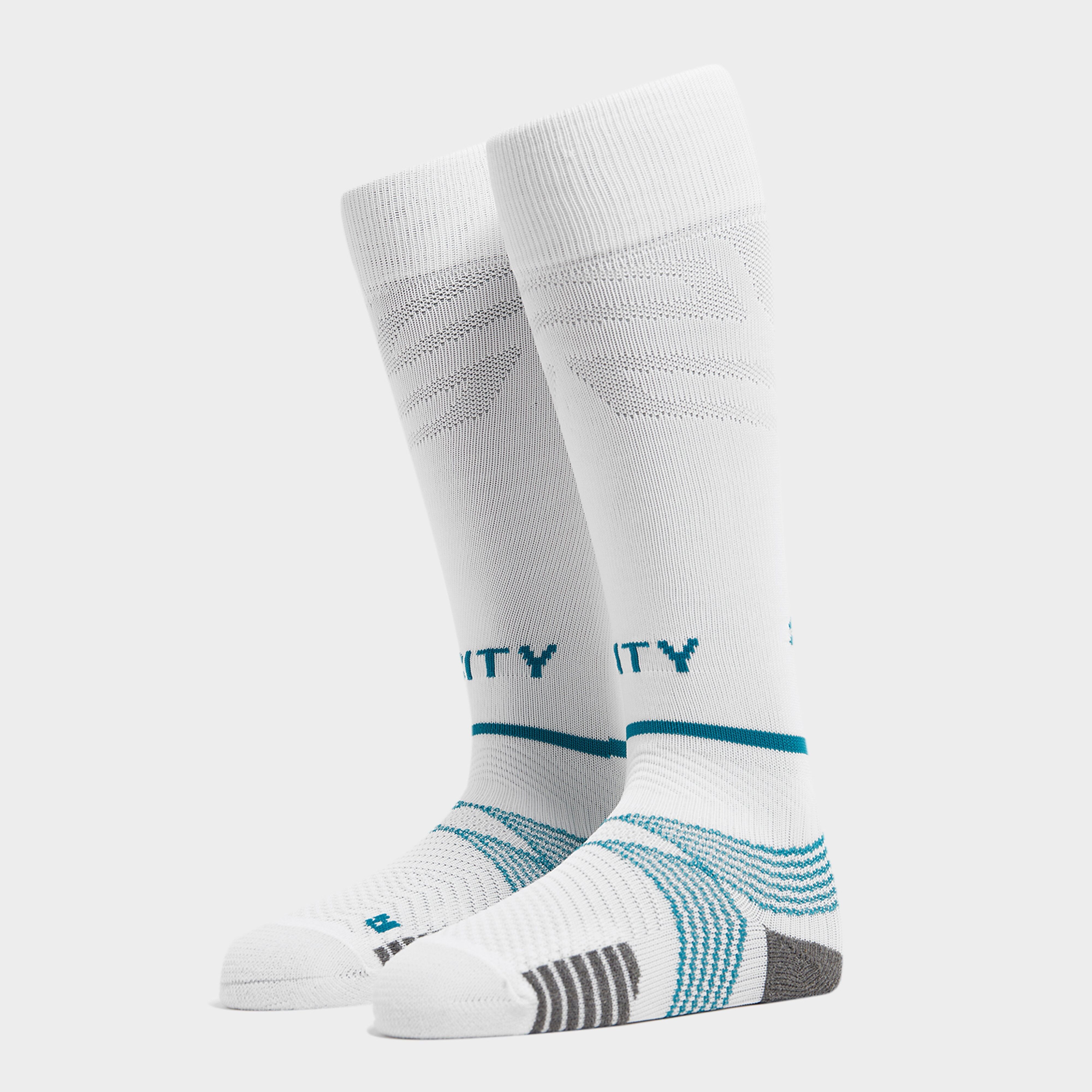 Puma Manchester City FC 2021/22 Away Socks Junior - White - Kids  size: 2.5-5