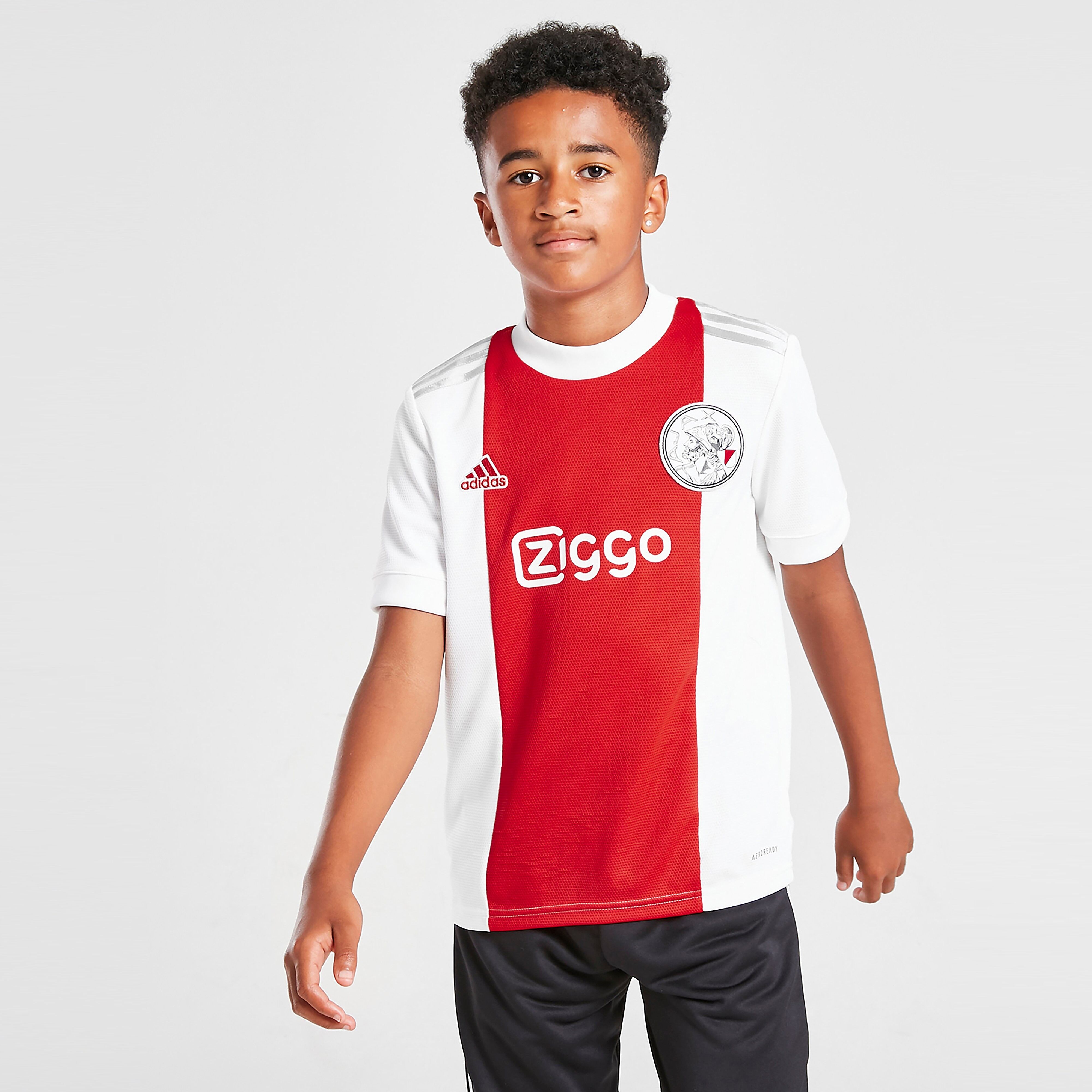 adidas Ajax 2021/22 Home Shirt Junior - White / Team Collegiate Red - Kids  size: 11-12Y