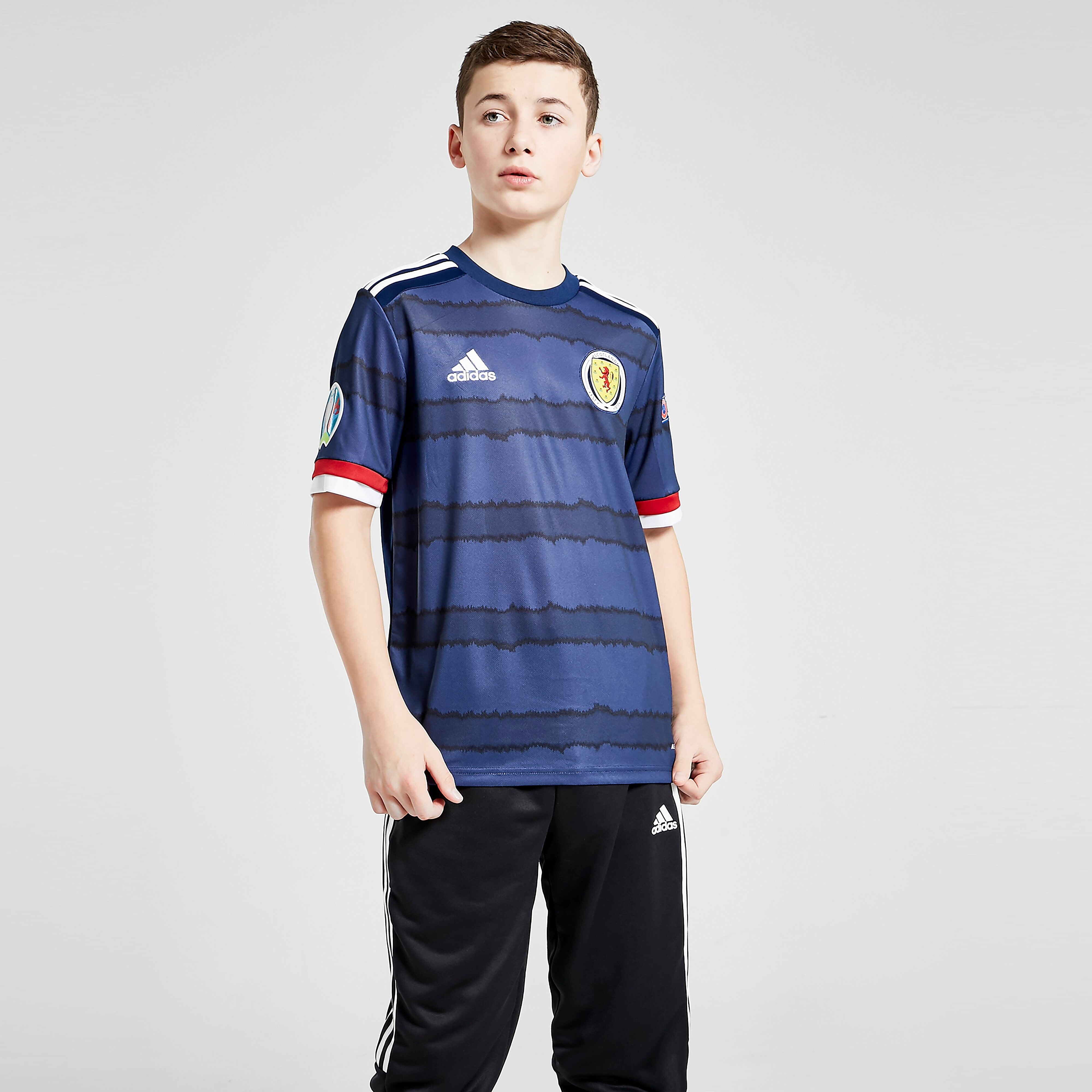 adidas Scotland Euro 2020 Badged Home Shirt Junior - Navy - Kids  size: 13-14Y