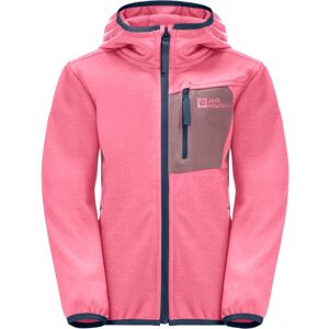 Jack Wolfskin Kapuzenfleecejacke »ACTIVE JACKET K«, mit Kapuze pink-lemonade  152