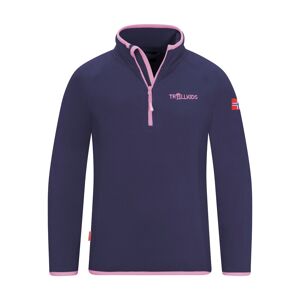 TROLLKIDS Strickfleece-Pullover »KIDS NORDLAND HALF ZIP« violet blue/wild rose  164