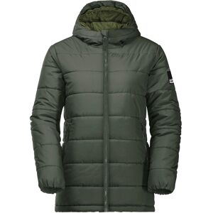 Jack Wolfskin Winterjacke »SPIRIT INS LONG JACKET Y«, mit Kapuze graugrün  164