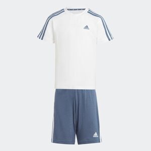 Adidas Sportswear Trainingsanzug »ESSENTIALS 3STREIFEN SET AUS UND SHORTS«,... White / Preloved Ink  116