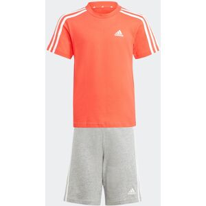 Adidas Sportswear Trainingsanzug »ESSENTIALS 3STREIFEN SET AUS UND SHORTS«,... Bright Red / White / White  128