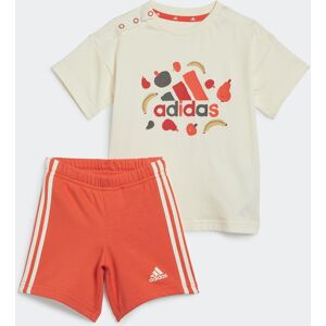 Adidas Sportswear Trainingsanzug »I FRUIT T SET«, (2 tlg.) Ivory / Bright Red  92