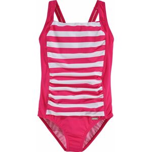 Bench. Badeanzug, mit trendigen Streifen pink-weiss Größe 122/128