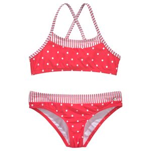 s.Oliver Bustier-Bikini »Audrey Kids«, im Punkte-Streifen-Mix rot-weiss Größe 146/152