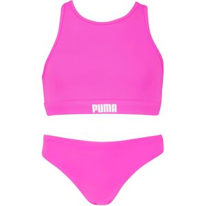 Puma Bustier-Bikini, (Set), Kinder-Swinwear mit Racer-Rücken fluo pink Größe 140