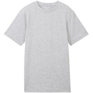 TOM TAILOR Jungen T-Shirt mit Textprint, grau, Textprint, Gr. 140