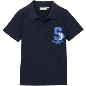 TOM TAILOR Jungen Poloshirt mit Motivprint, blau, Motivprint, Gr. 104/110