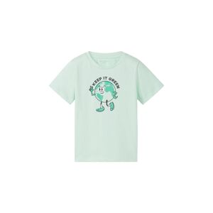 TOM TAILOR Jungen T-Shirt mit Motivprint, grün, Motivprint, Gr. 104/110