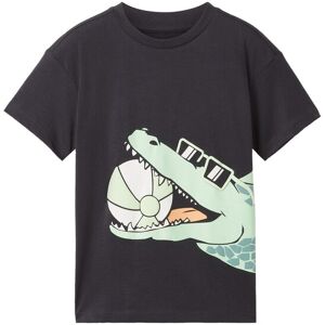 TOM TAILOR Jungen Oversized T-Shirt mit Print, grau, Print, Gr. 104/110