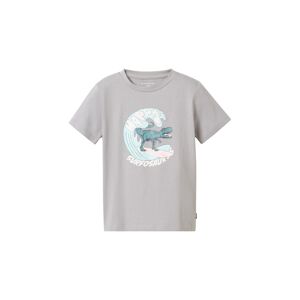TOM TAILOR Jungen T-Shirt mit Print, grau, Print, Gr. 104/110