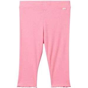 TOM TAILOR Mädchen Capri Leggings mit Rib, rosa, Uni, Gr. 104/110