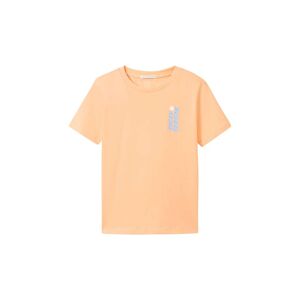 TOM TAILOR Jungen T-Shirt mit Special Print, orange, Print, Gr. 104/110