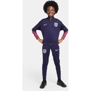 England StrikeNike Dri-FIT Fußball-Trainingsanzug aus Strickmaterial für ältere Kinder - Lila - S