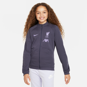 Liverpool FC Academy Pro Third Nike Fußball-Strickjacke für ältere Kinder - Grau - S