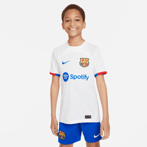 FC Barcelona 2023/24 Stadium AwayNike Dri-FIT Fußballtrikot für ältere Kinder - Weiß - XL