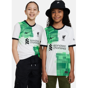 Liverpool FC 2023/24 Stadium AwayNike Dri-FIT Fußballtrikot für ältere Kinder - Weiß - XS