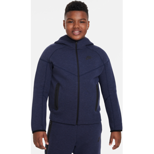 Nike Sportswear Tech FleeceHoodie mit durchgehendem Reißverschluss für ältere Kinder (Jungen) (erweiterte Größe) - Blau - L+