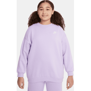 Nike Sportswear Club FleeceExtragroßes Sweatshirt für ältere Kinder (Mädchen) (erweiterte Größe) - Lila - S+