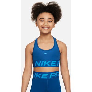 Nike Pro Swoosh Sport-BH für Mädchen - Blau - L