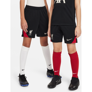 FC Liverpool StrikeNike Dri-FIT Strick-Fußballshorts für ältere Kinder - Schwarz - XL