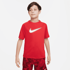 Nike Multi Dri-FIT Trainingsoberteil mit Grafik für ältere Kinder (Jungen) - Rot - L