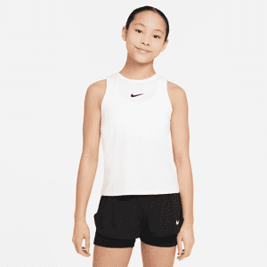Nike Victory Dri-FIT Tennis-Tanktop für ältere Kinder (Mädchen) - Weiß - M