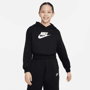 Nike Sportswear Club FleeceKurz-Hoodie für ältere Kinder (Mädchen) - Schwarz - XL
