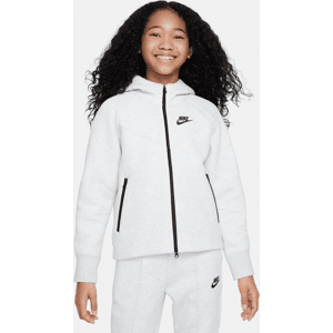 Nike Sportswear Tech Fleece Hoodie mit durchgehendem Reißverschluss für ältere Kinder (Mädchen) - Grau - L