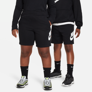 Nike Sportswear Club Fleece French-Terry-Shorts für ältere Kinder (erweiterte Größen) - Schwarz - L+