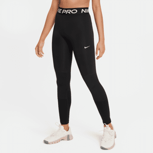 Nike Pro Dri-FIT Leggings für ältere Kinder (Mädchen) - Schwarz - L