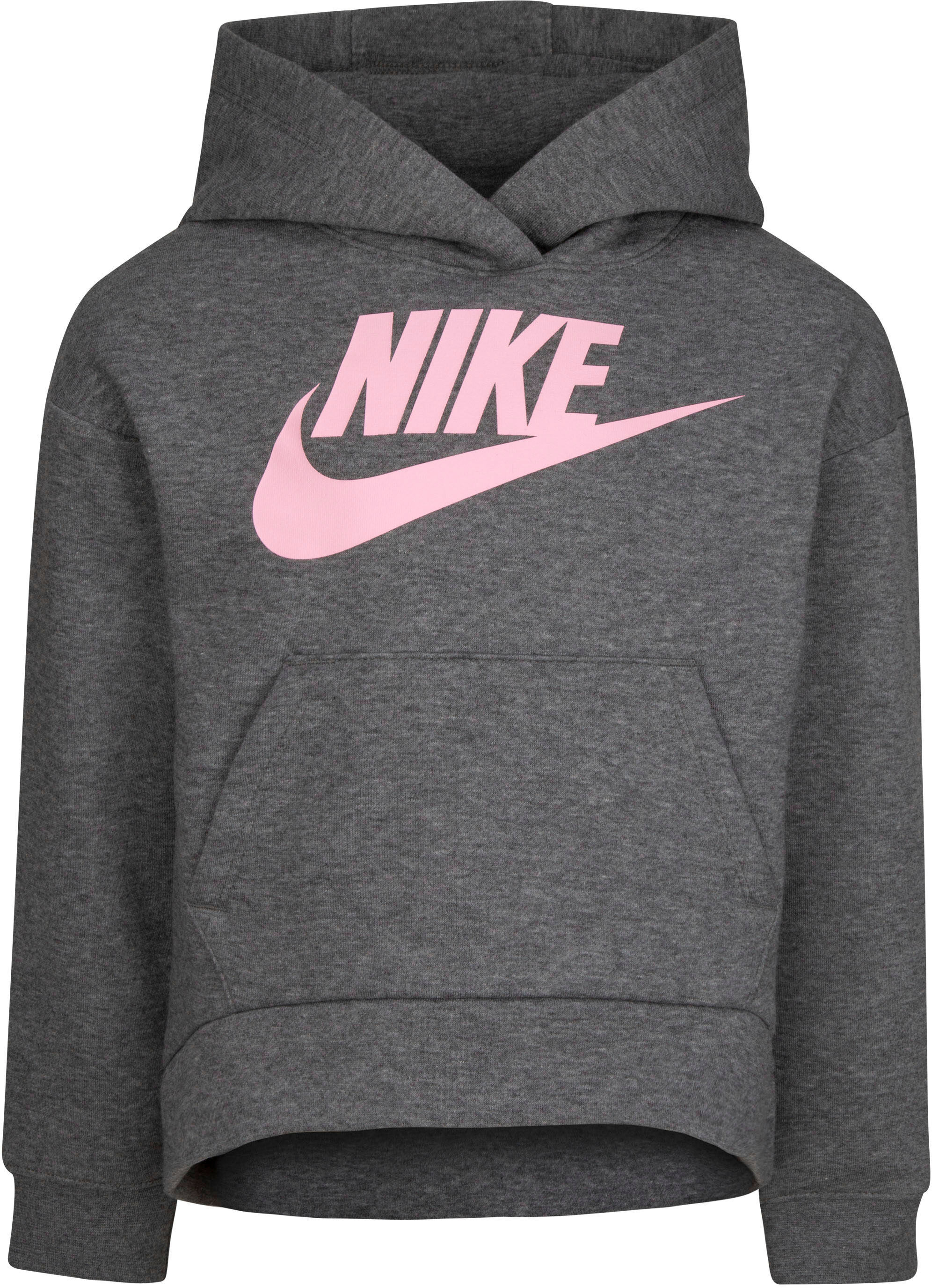 Nike Sportswear Kapuzensweatshirt »CLUB FLEECE HIGH LOW PULLOVER« grau  3T (98) 4 (104) 5 (110) 6 (116) 7 (122)
