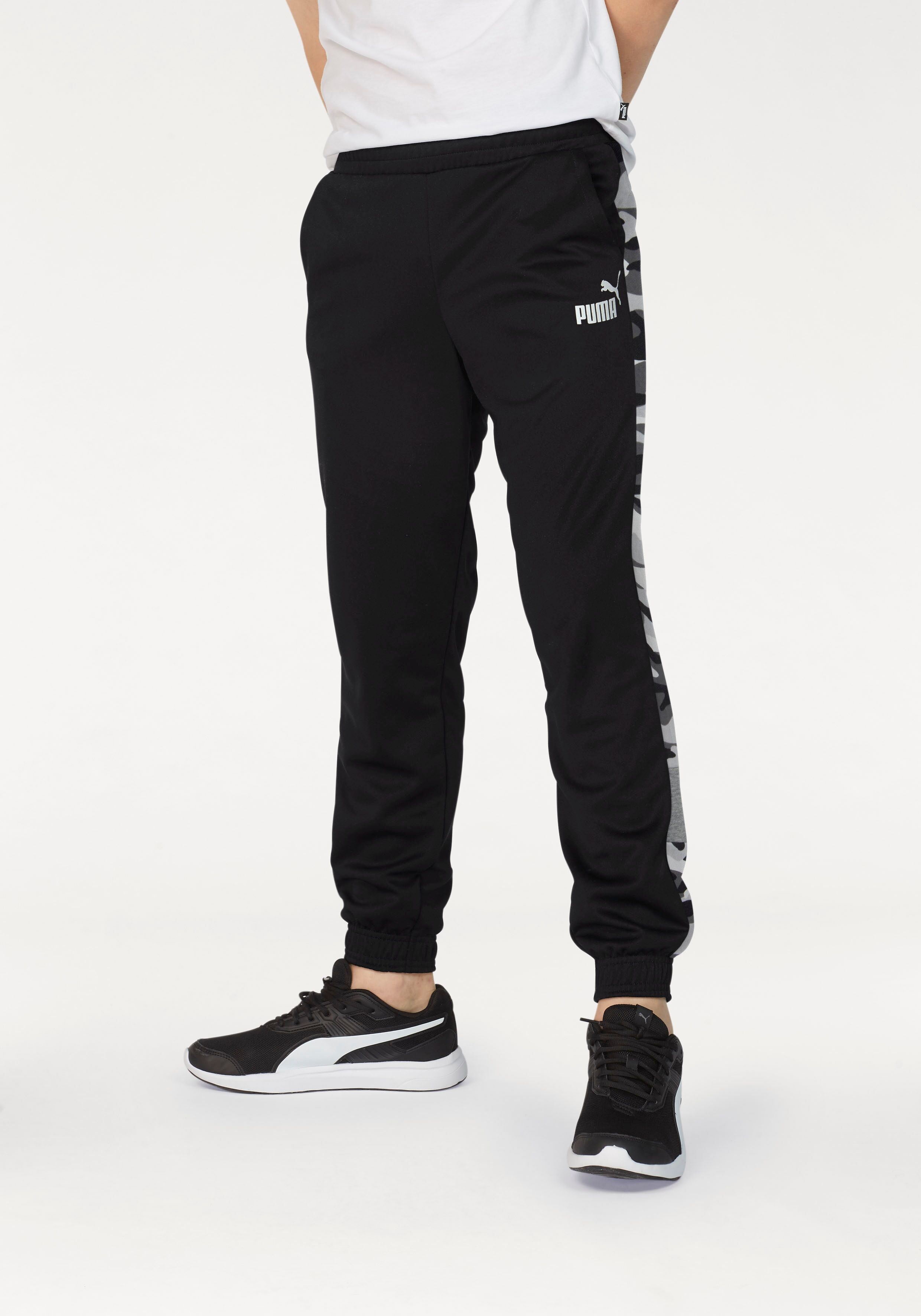 Puma Jogginghose »ESS+ Camo Pants FL cl B« schwarz  128 140 152 164 176