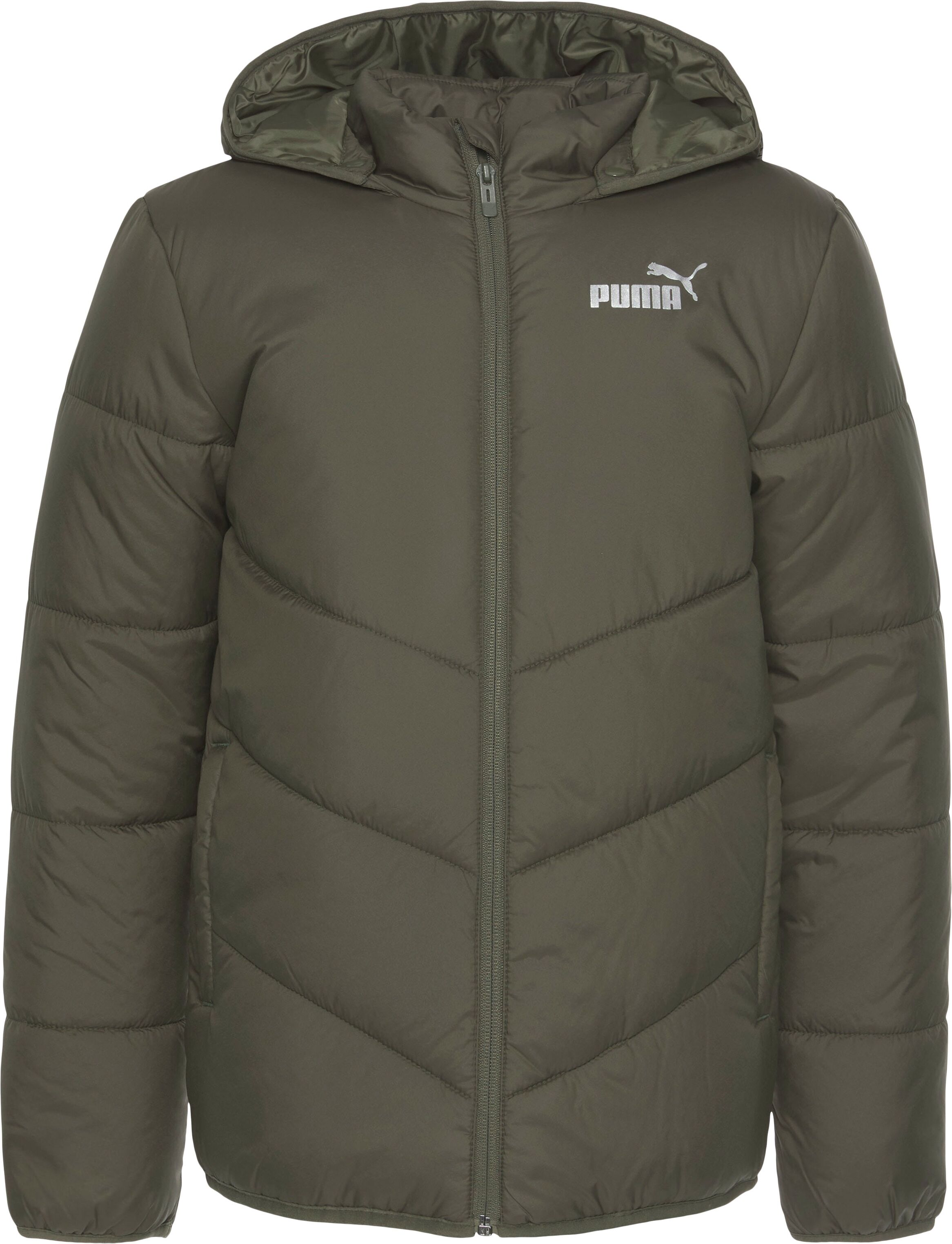 Puma Steppjacke »ESS Padded Hooded Jacket« grün  128 140 152 164 176